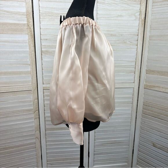 J Crew Collection Silk Off The Shoulder Party Blouse Top 8 - Picture 6 of 11